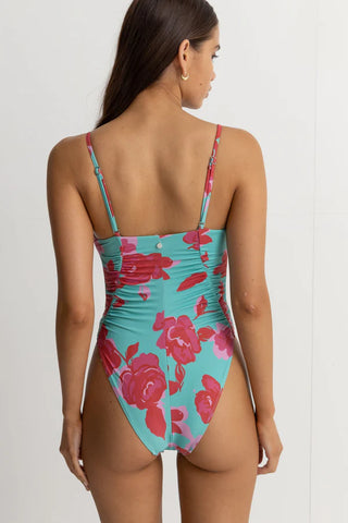 Scrunched Side One Piece, Inferna Floral