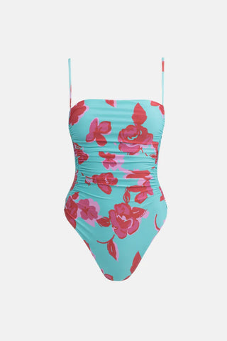 Scrunched Side One Piece, Inferna Floral