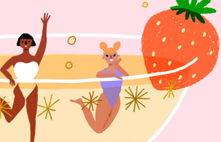 Birthday Card, Champagne Pool