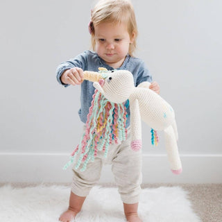 BEBEMOSS, LLC - Stuffed animal toy, unicorn, organic cotton