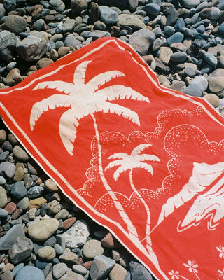 Overexposed Hanalei Palm Towel