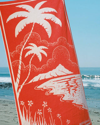 Overexposed Hanalei Palm Towel