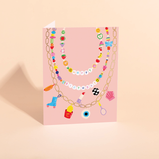 Carolyn Suzuki - FESTIVAL BEADS - Birthday Card