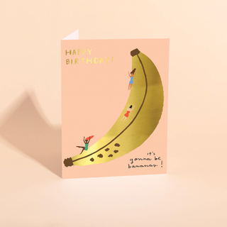 Carolyn Suzuki - BANANA SLIDE - Birthday Card