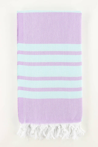 Premium Turkish Herringbone Towel, Lilac