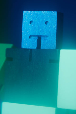 Areaware - Cubebot Capsule Collection Micro - Blue Multi