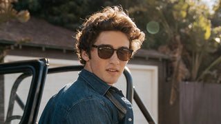 Paso Robles Sunglasses, Glossy Black & Tortoise Shell fade/Amber