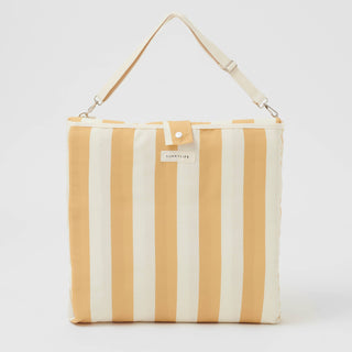 Sunnylife - Reclining Beach Chair Mango Bay Golden Mustard Stripe