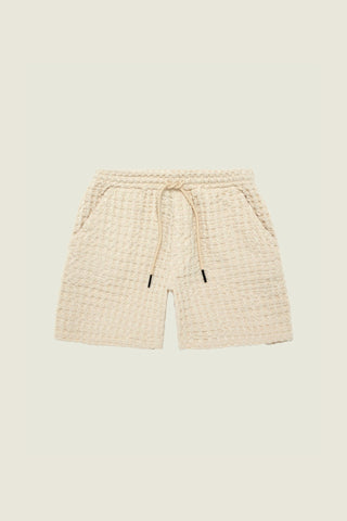Ecru Porto Waffle Shorts
