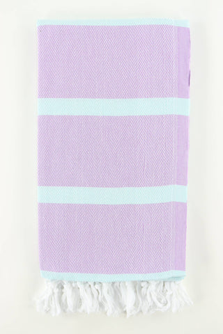 Premium Turkish Herringbone Towel, Lilac