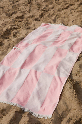 Turkish Cotton Beach Towel, Pink