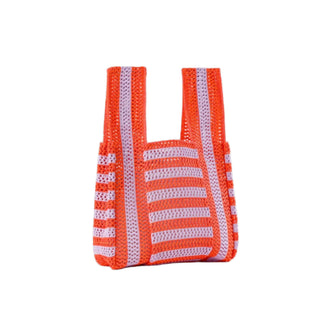 Raffia Stripe T-Shirt Bag