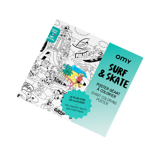 Giant Coloring Poster, Surf & Skate