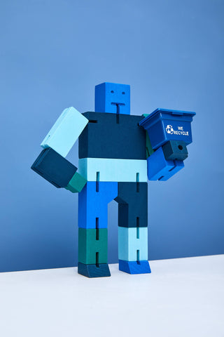 Areaware - Cubebot Capsule Collection Micro - Blue Multi
