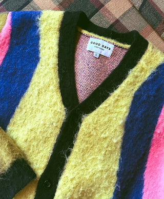 Good Days - Striped Mohair Cardigan