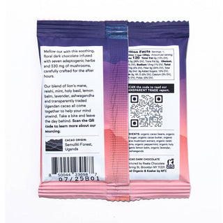 Raaka Chocolate - Mellow Moon Functional Dark Chocolate Bar