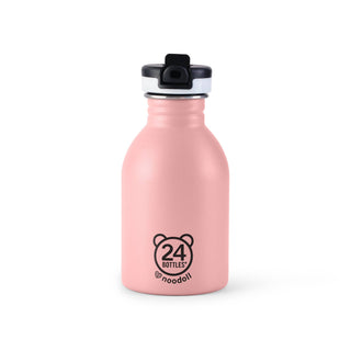 Stainless Steel Water Bottle, Ricedino Pink Dinosaur