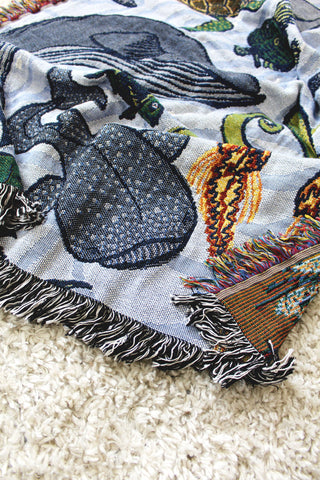 Sea Life Mini Tapestry Blanket