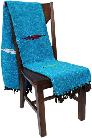 West Path - Aqua Blue Baja Thunderbird Blanket