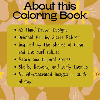 Sierra Rehrer Designs - Surfy Days Coloring Book
