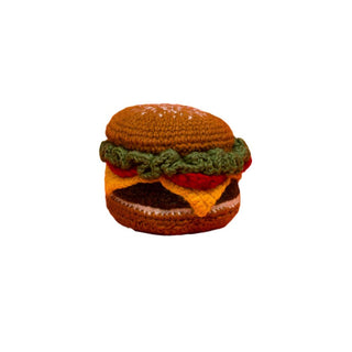 Hand Knit Hamburger