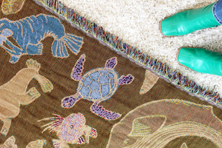 Sea Life Mini Tapestry Blanket