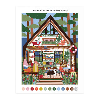 Chronicle Books - Surf Shack Hideaway 11 x 14 Paint By Number Kit