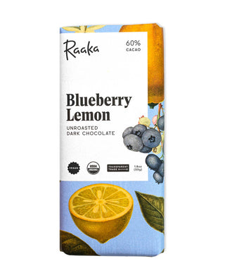 Raaka Chocolate - 60% Blueberry Lemon Bar - Spring Easter Limited Batch
