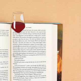 Humdrum Paper - Glass of Wine Bookmark (it's die cut!)