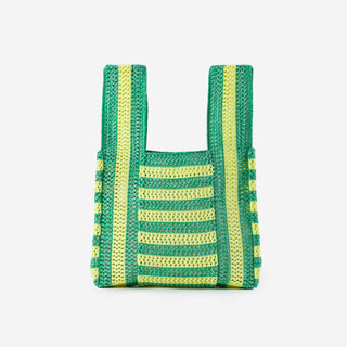 Raffia Stripe T-Shirt Bag