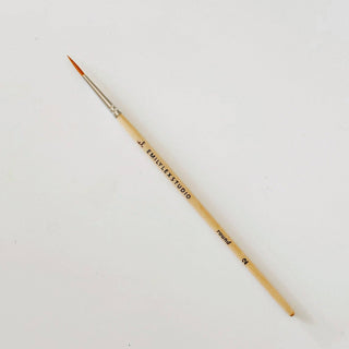 emily lex studio - Watercolor paintbrush set of five wood brushes