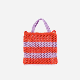 VERLOOP | knits - Stripe Raffia Mini Tote