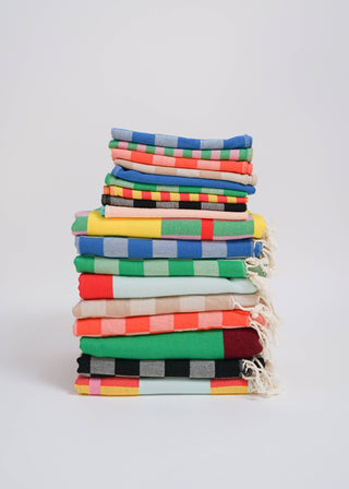 STATE The Label - WIDE STRIPE TURKISH TOWEL / MALIBU DINER