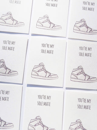 Noted By Copine - Sole Mate - Hand Illustrated Love Card