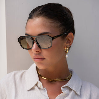 FREYRS Eyewear - Havana Acetate Aviator Sunglasses