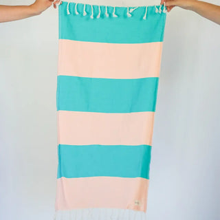 STATE The Label - WIDE STRIPE TURKISH TOWEL / MALIBU DINER