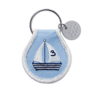 Three Potato Four - Patch Keychain - Sailboat