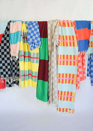 STATE The Label - WIDE STRIPE TURKISH TOWEL / MALIBU DINER