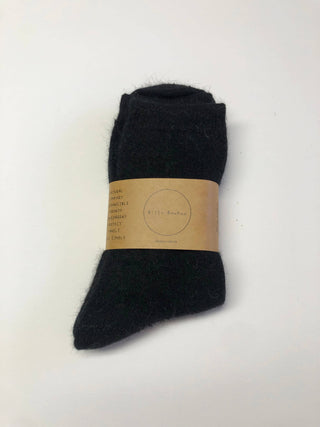 Billy Bamboo - FLUFFY ANGORA SOCKS - NEUTRAL