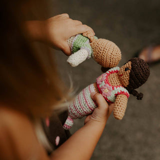 Pebble - Handmade Mermaid Rattle in Turquoise