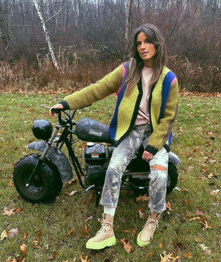 Good Days - Striped Mohair Cardigan