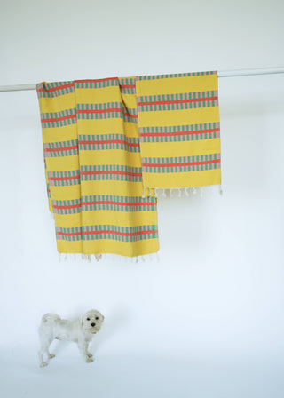 STATE The Label - LATTICE TURKISH TOWEL / LEMON SPRITZ
