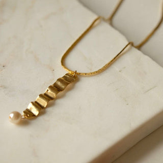 Wave & Pearl Necklace