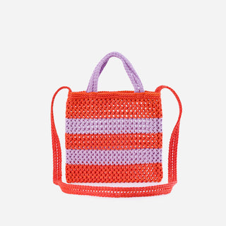 VERLOOP | knits - Stripe Raffia Mini Tote