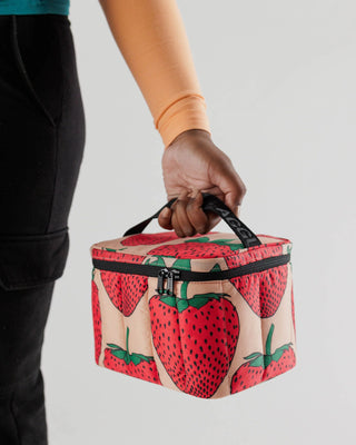 Puffy Cooler Bag, Strawberry