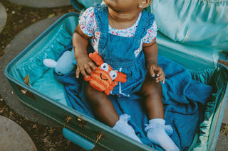 Pebble - Red Crab Rattle - Ocean-Themed Baby Toy