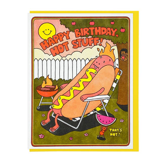 Hot Stuff Birthday Greeting Card