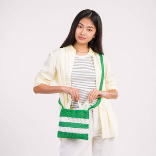 VERLOOP | knits - Stripe Raffia Mini Tote