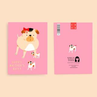 Carolyn Suzuki - PUG MAMA - Mother's Day Card