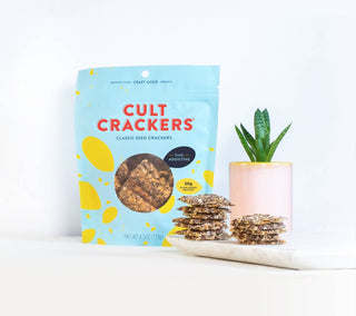 Cult Crackers - Classic Seed Crackers Organic Healthy Gluten Free Snacks